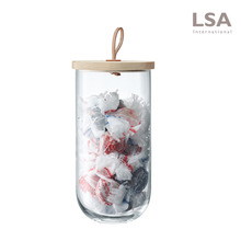 [LSA] 아이발로 물푸레나무 커버 유리용기-H29.5cm